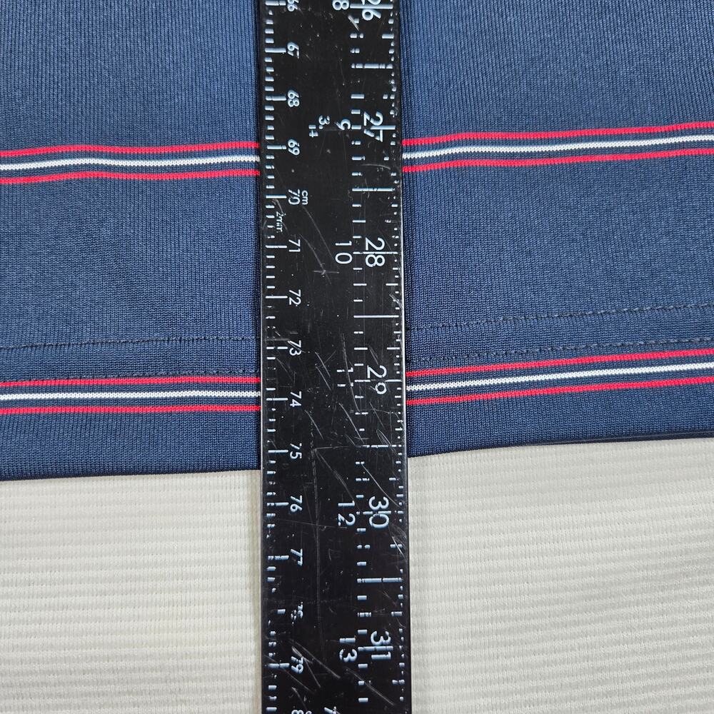 NWT Antigua NHL Columbus Blue Jackets Short Sleeve Striped Polo Men's Size Large - Picture 7 of 8